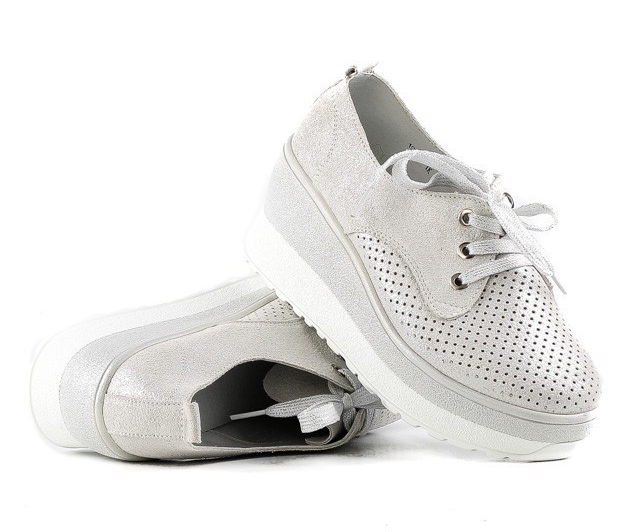 

Женские сникеры Allshoes 19299 39 Серебристые