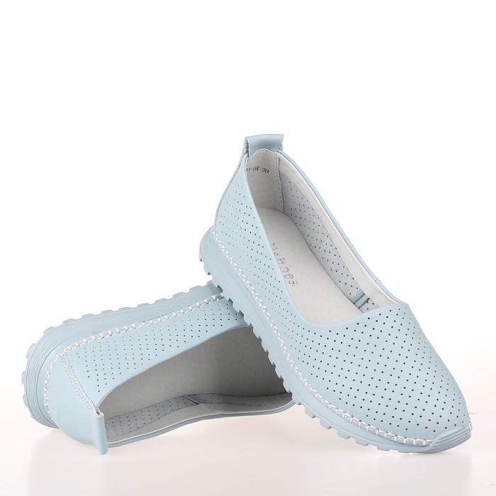 

Женские мокасины Allshoes BF8-19831-5K 38 Голубые