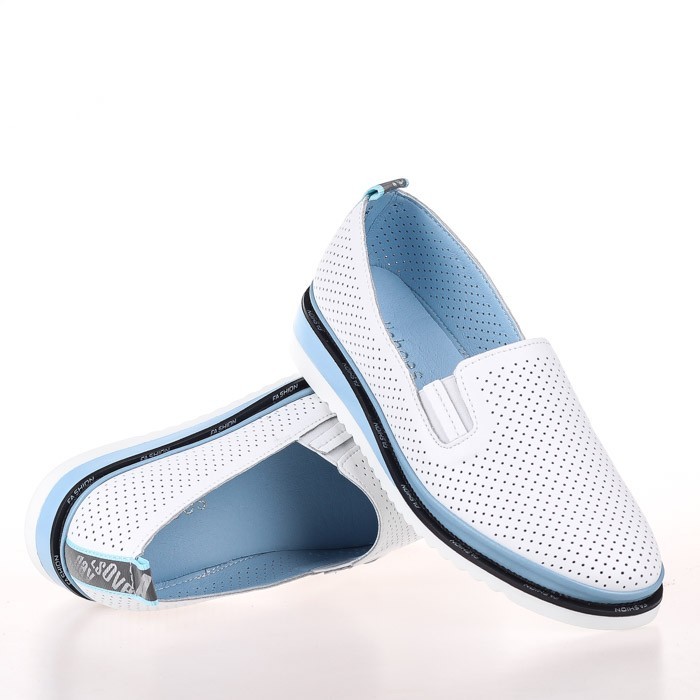 

Женские мокасины Allshoes GR 20101-01 36 Белые