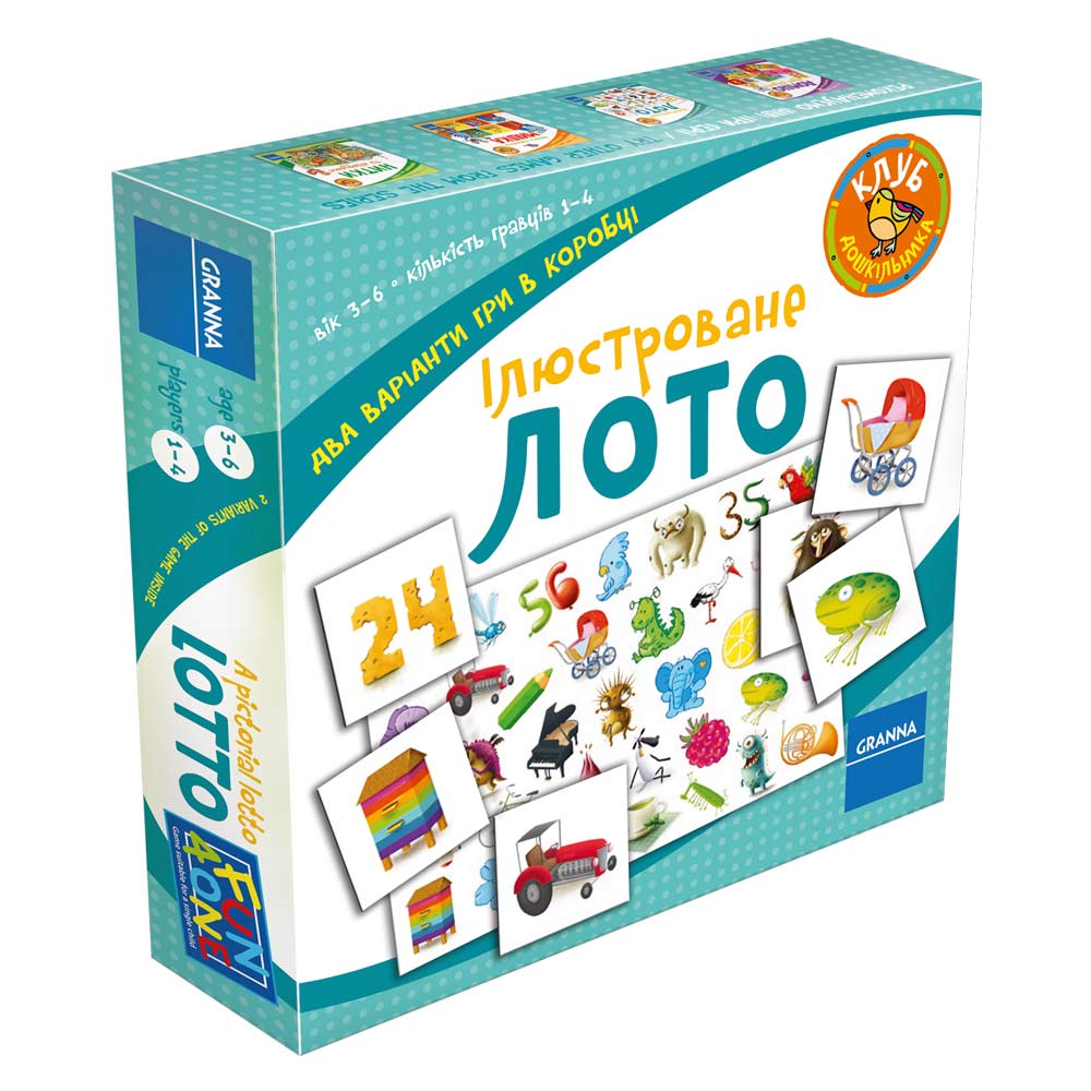 

Настольная игра Иллюстрированное лото/Ілюстроване лото (укр.версия)
