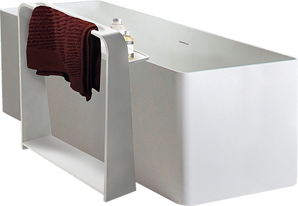 

Напольная полка Volle каменная Solid surface 550*150*680mm 18-40-128