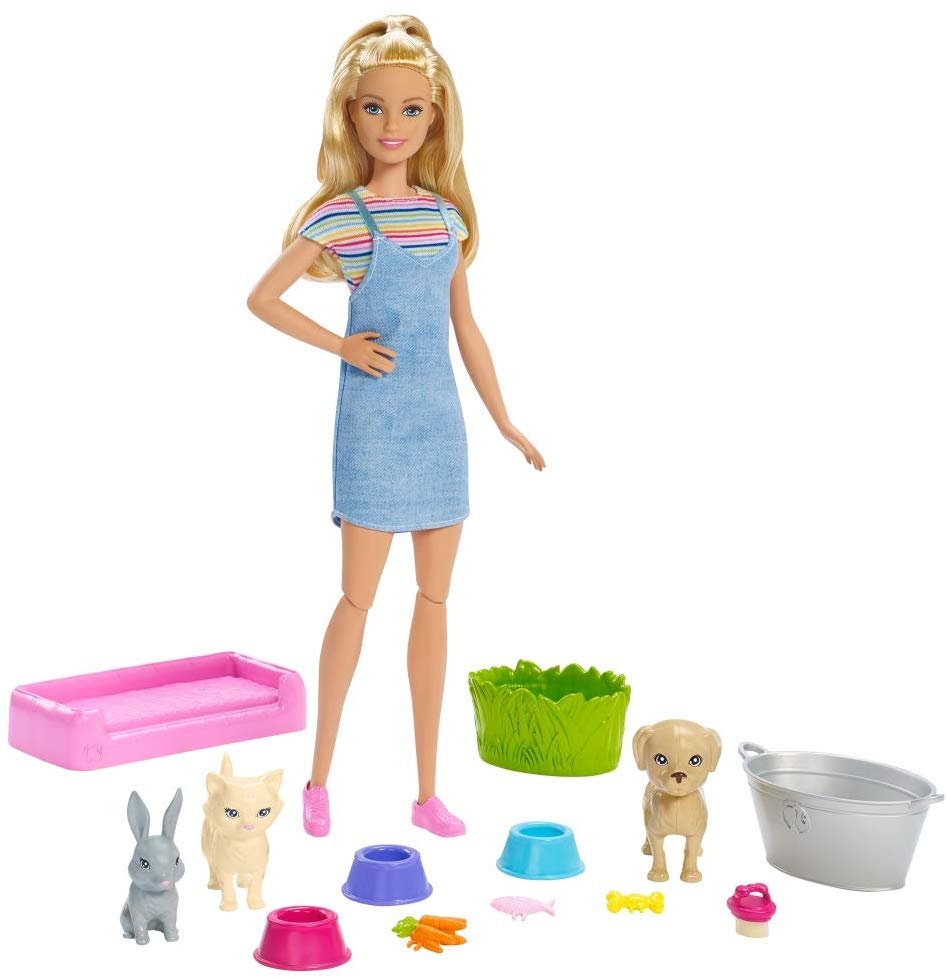 

Игровой набор Барби Купай и играй Уход за животными Barbie Play 'N' Wash Pets Doll