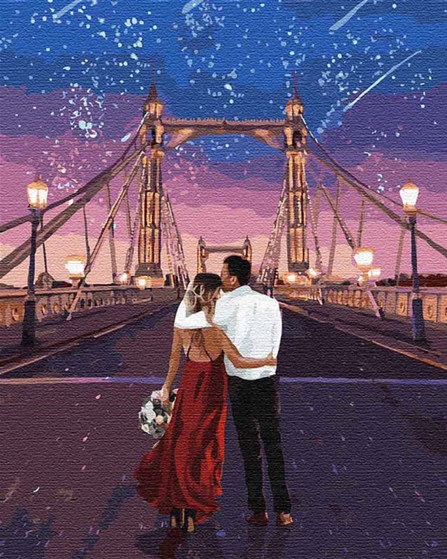

Картина для рисования по номерам Идейка Город влюбленных 40х50 см (КНО4663)