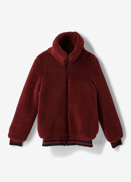 

Эко шуба Jennyfer L бордовая (1200-521)