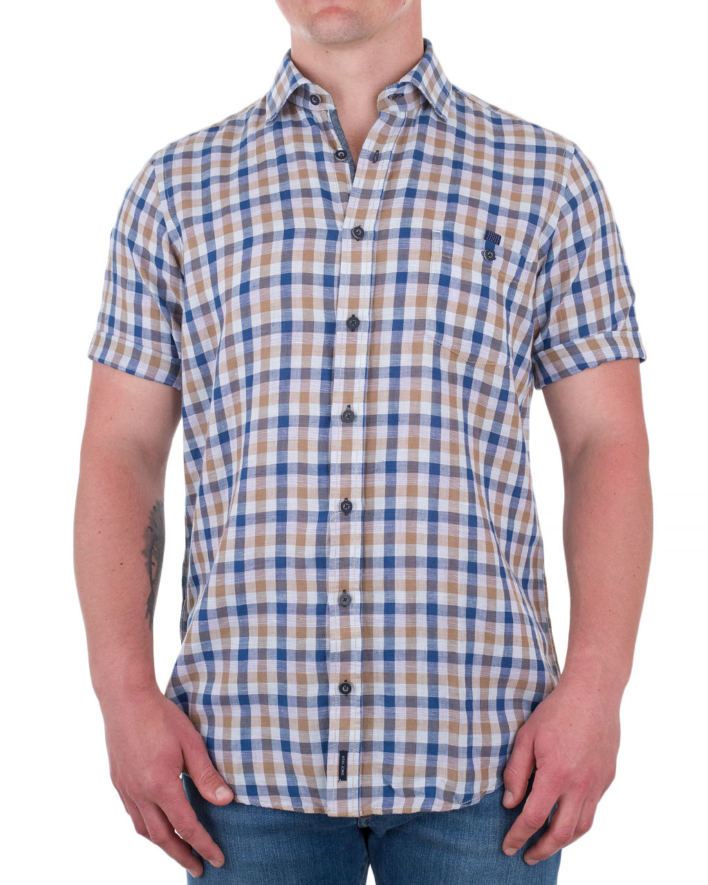 

Сорочка чоловіча Casa Moda (982904000-100/8) Синій XXL