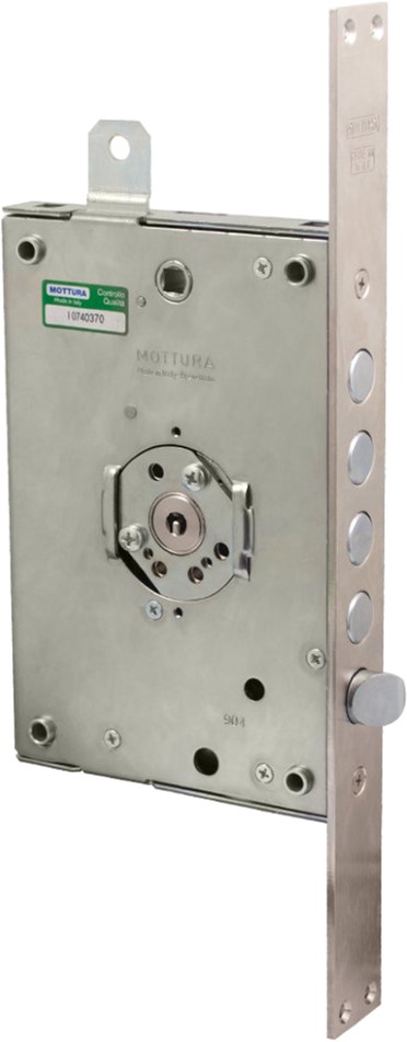 

Замок Mottura 3D771R80005CS 4-риг. с защ. под тяги правый складной ключ