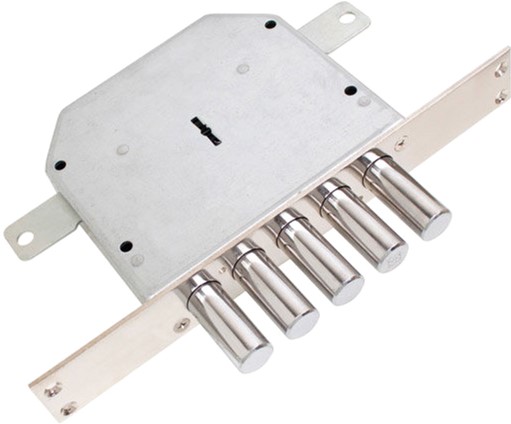 

Замок Mottura 50798D5 5-риг., 5 кл 60 мм накладки хром