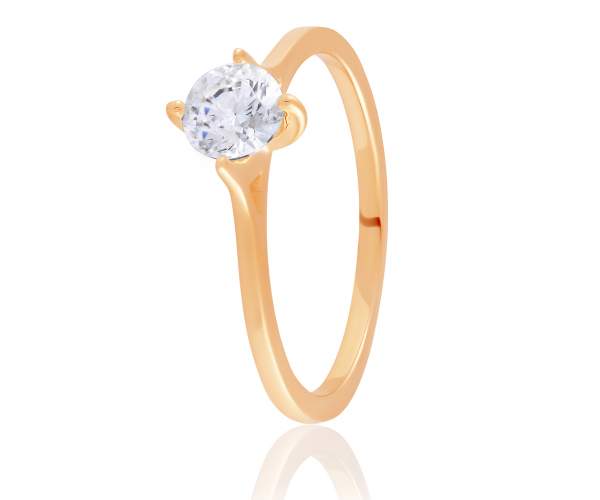 

Кольцо золотое с камнем SWAROVSKI Zirconia, КД4202SW, 16 размер