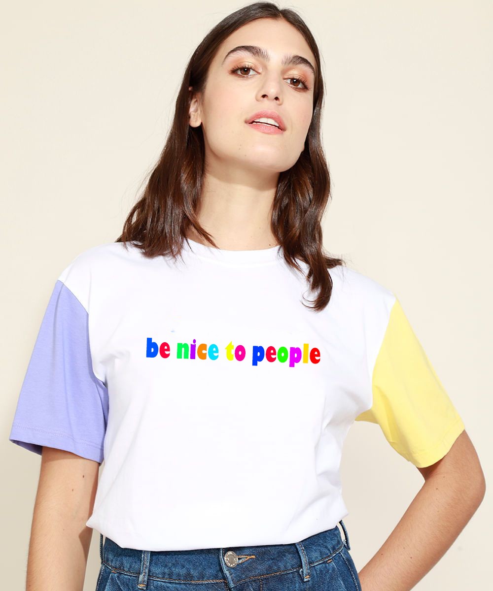 

Футболка malina женский c принтом be nice белый, Футболка malina женский c принтом be nice белый M