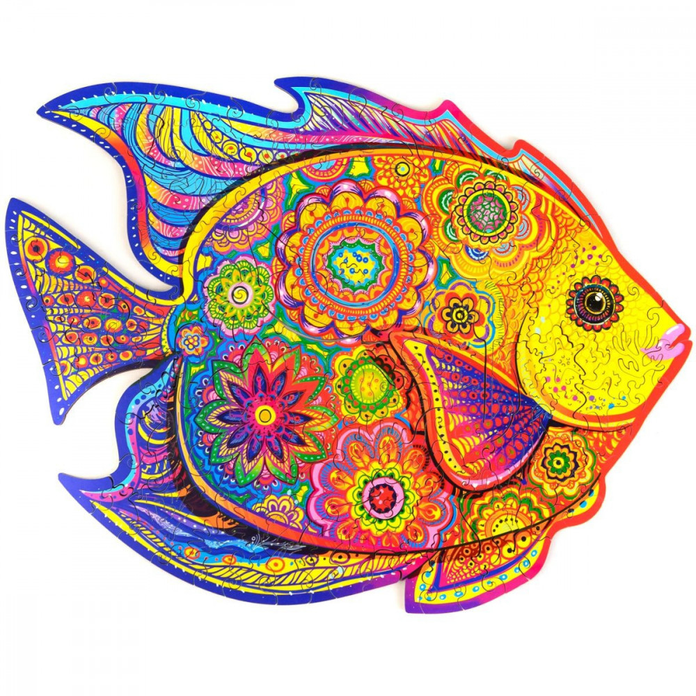 

Деревянные пазлы с животными Fish wooden jigsaw puzzle А5 (VS7004347)