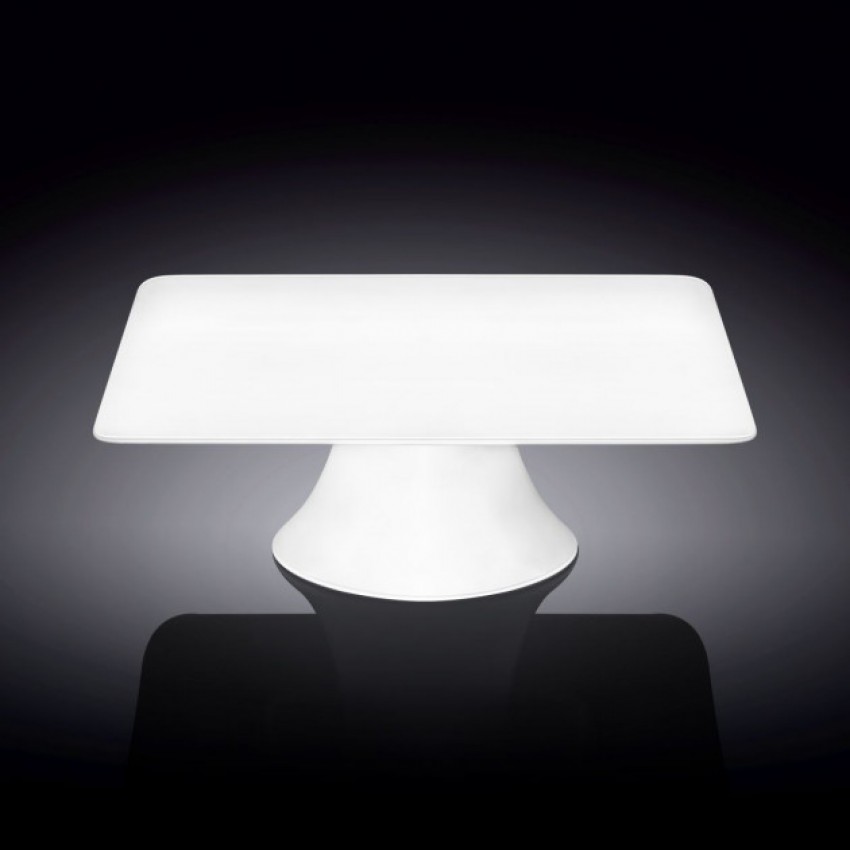 

Тортовница на ножке WILMAX квадратная 30 х 30 х 9 см 996133 WIL