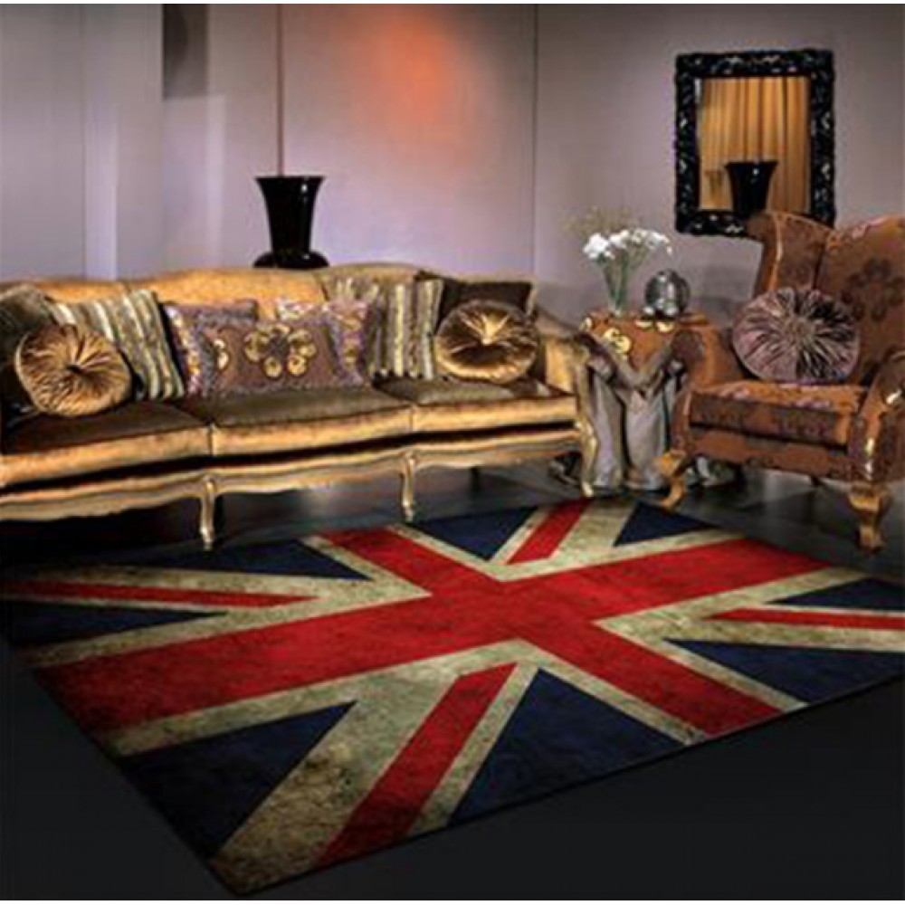 

Ковер безворсовый в детскую, спальню, гостиную 120х160 см Флаг L0187.1