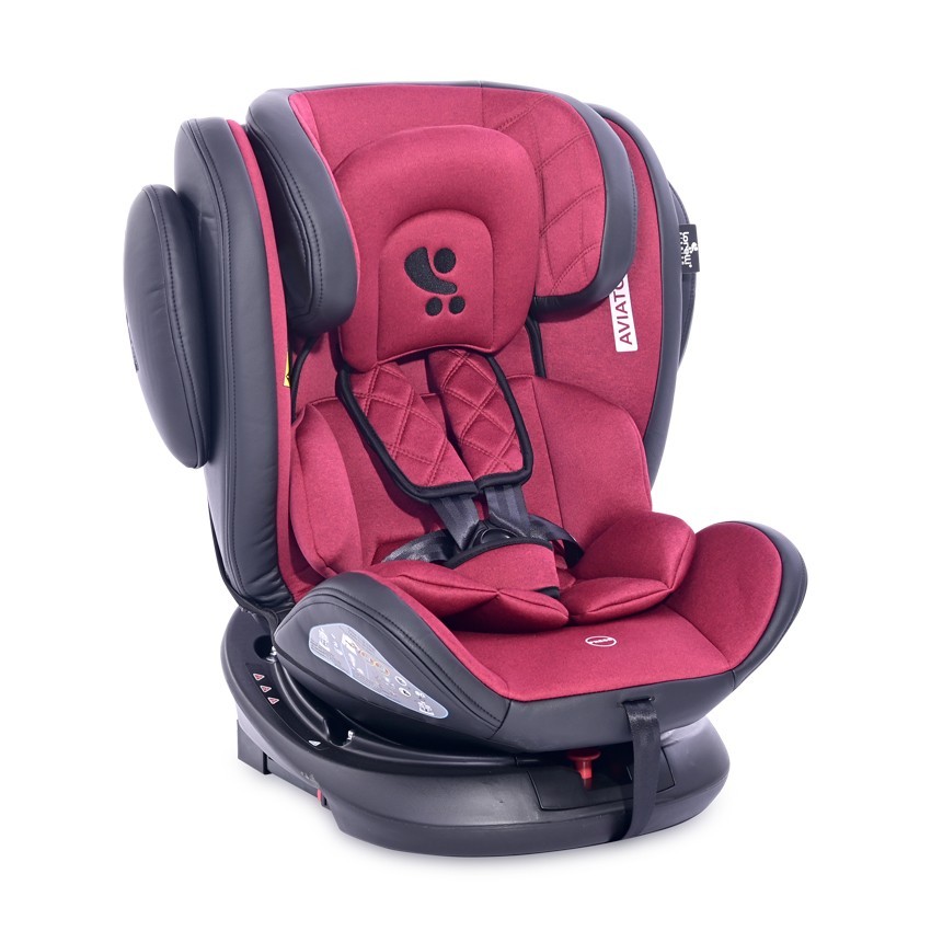 

Автокресло Lorelli Aviator + sps + isofix (0-36 кг) Малиновое