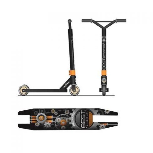 

Самокат Best Scooter Мех 74728 Золотистый Трюковий