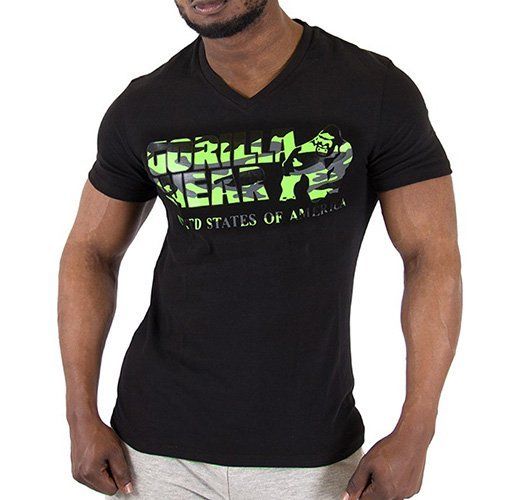 

Футболка Sacramento Gorilla Wear M Черно-салатовый