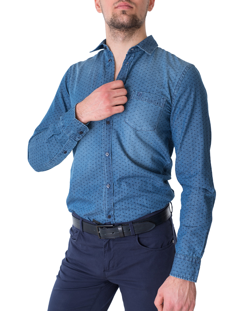 

Сорочка чоловіча TRUSSARDI JEANS (52C00091-1Y000154-U280/21) Синій, Сорочка чоловіча TRUSSARDI JEANS (52C00091-1Y000154-U280/21) Синій 41