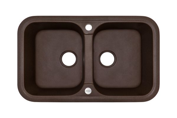 

Кухонна мийка Adamant TWINS 770х470 мм, з сифоном, 05 коричневий