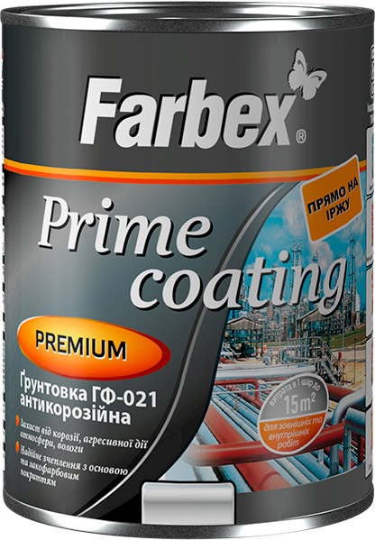 

Грунтовка Farbex ГФ-021 антикоррозийная 2.8 кг Красно-коричневая (4823083305109)