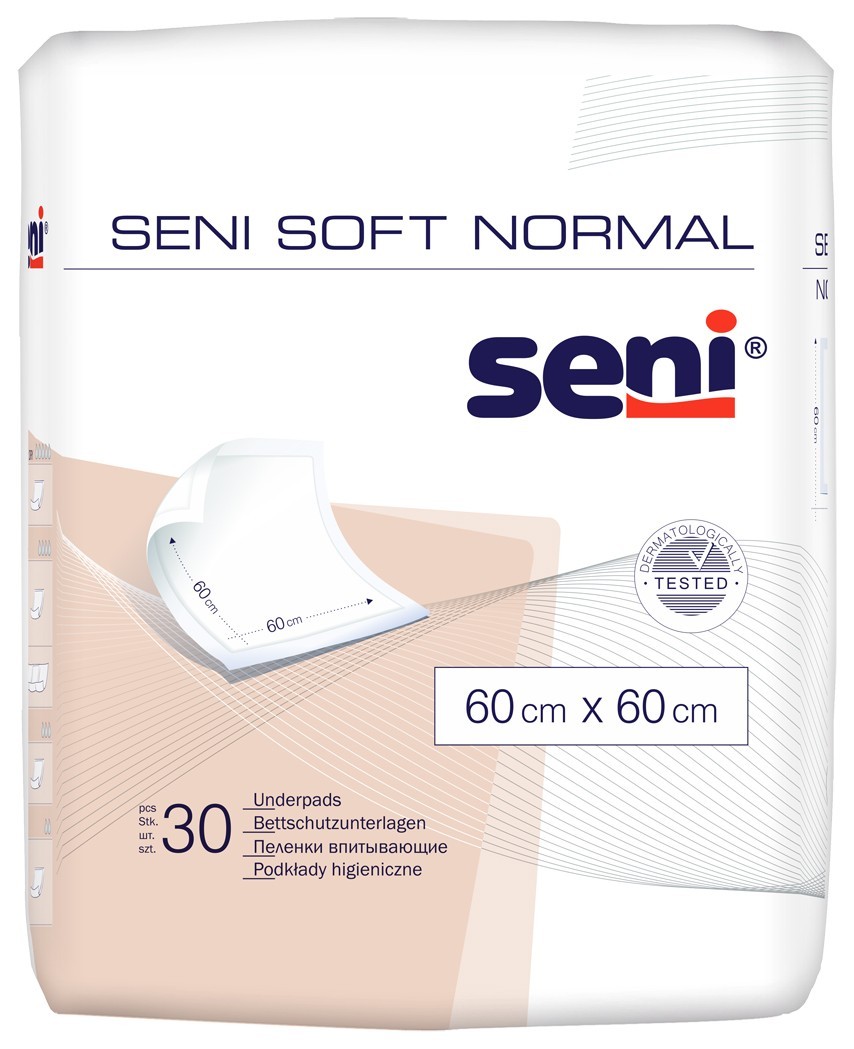 

Пелюшки гігієнічні SENI SOFT Normal 60х60 см (30 шт)