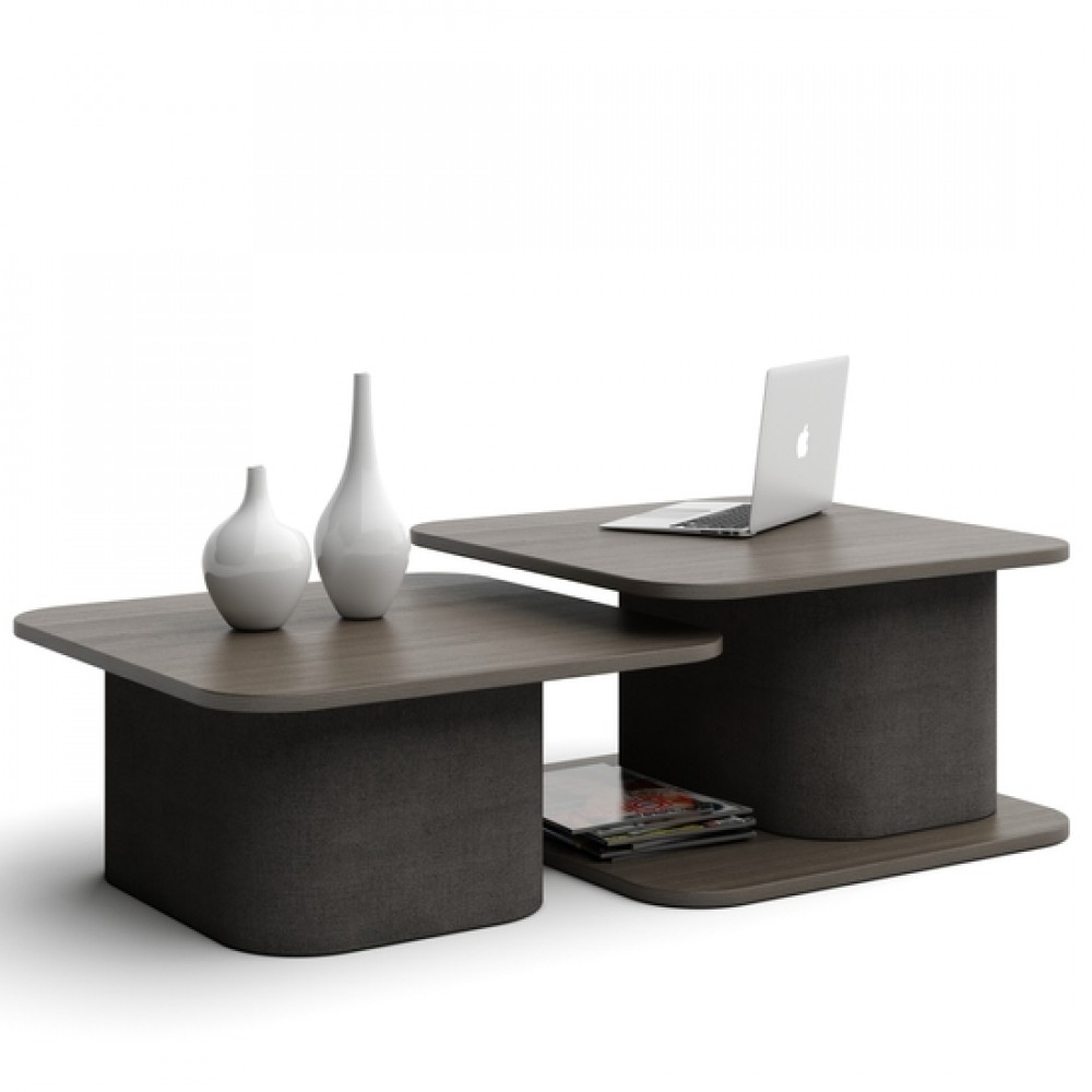 

Дизайнерский комплект столиков Sea Stone Cube44 коричневый