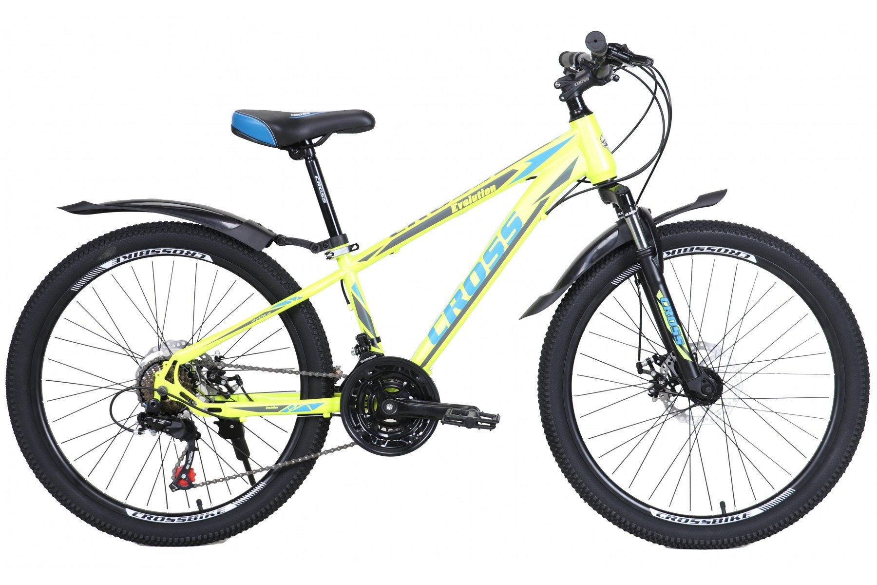 

Велосипед 24" Evolution 2021 Рама-12" серый-зелёный