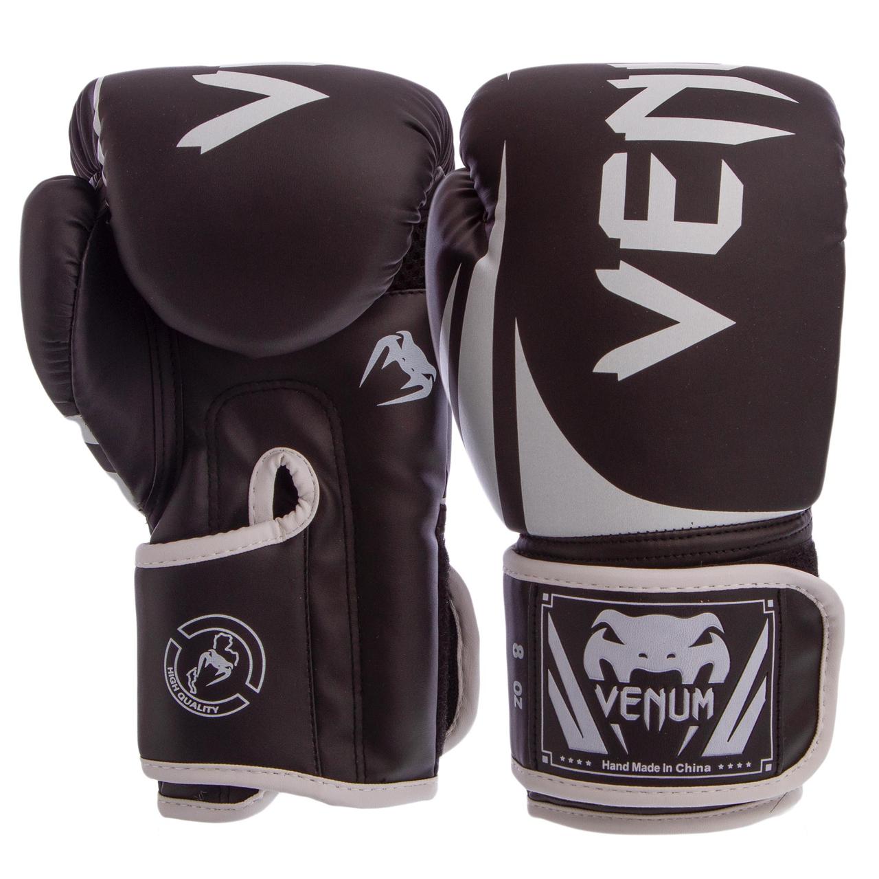 

Перчатки для бокса и единоборств Venum Pro 8352 Black-White 8 унций