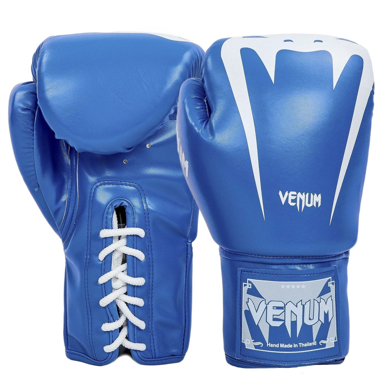 

Перчатки для бокса и единоборств Venum Pro PU 8350 Blue-White 12 унций