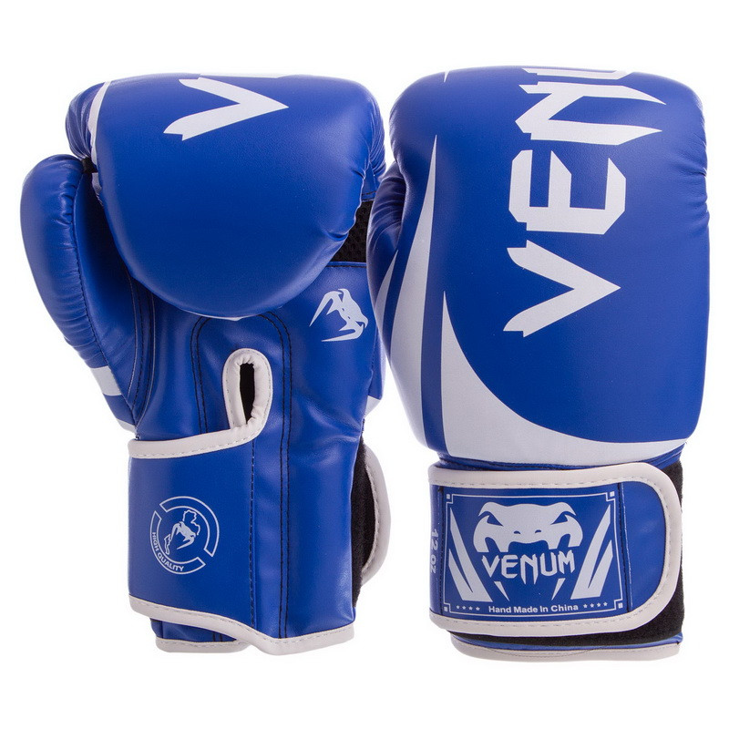 

Перчатки для бокса и единоборств Venum Pro 8352 Blue-White 10 унций