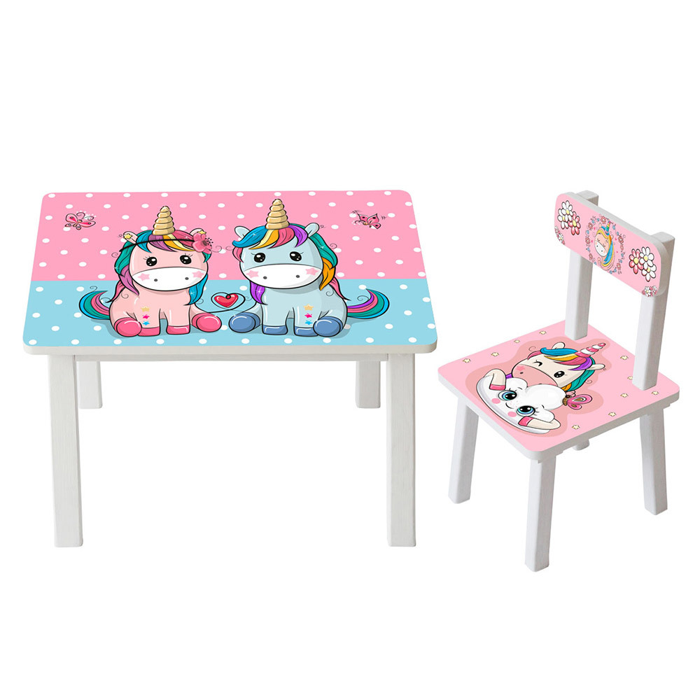 

Столик Bambi Unicorn BSM2K-20 White / Pink / Blue (BSM2K)