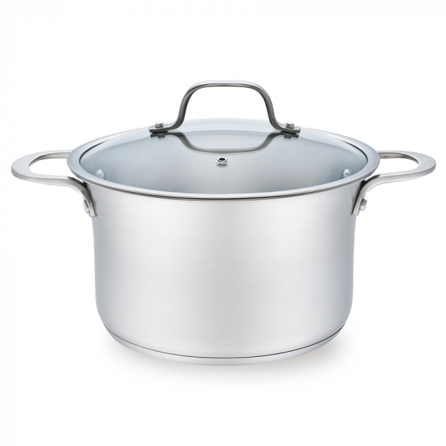 

Кастрюля нержавеющая Maestro Casserole с крышкой 20 см 2.5 л Steel (MR-3505-20)