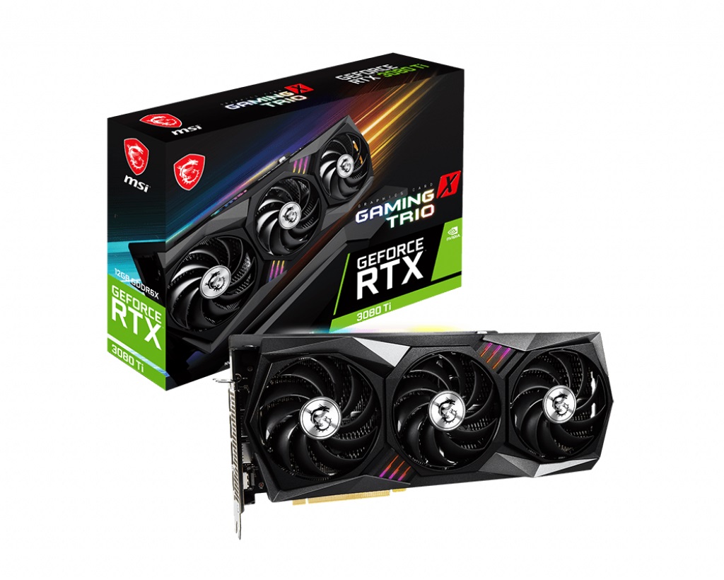 

Видеокарта GF RTX 3080 Ti 12GB GDDR6X Gaming X Trio MSI (GeForce RTX 3080 Ti GAMING X TRIO 12G)