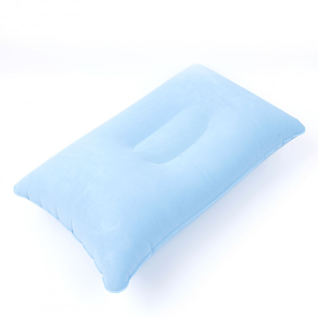 

Подушка дорожная надувная прямоугольной формы Silenta light blue NEW DESIGN