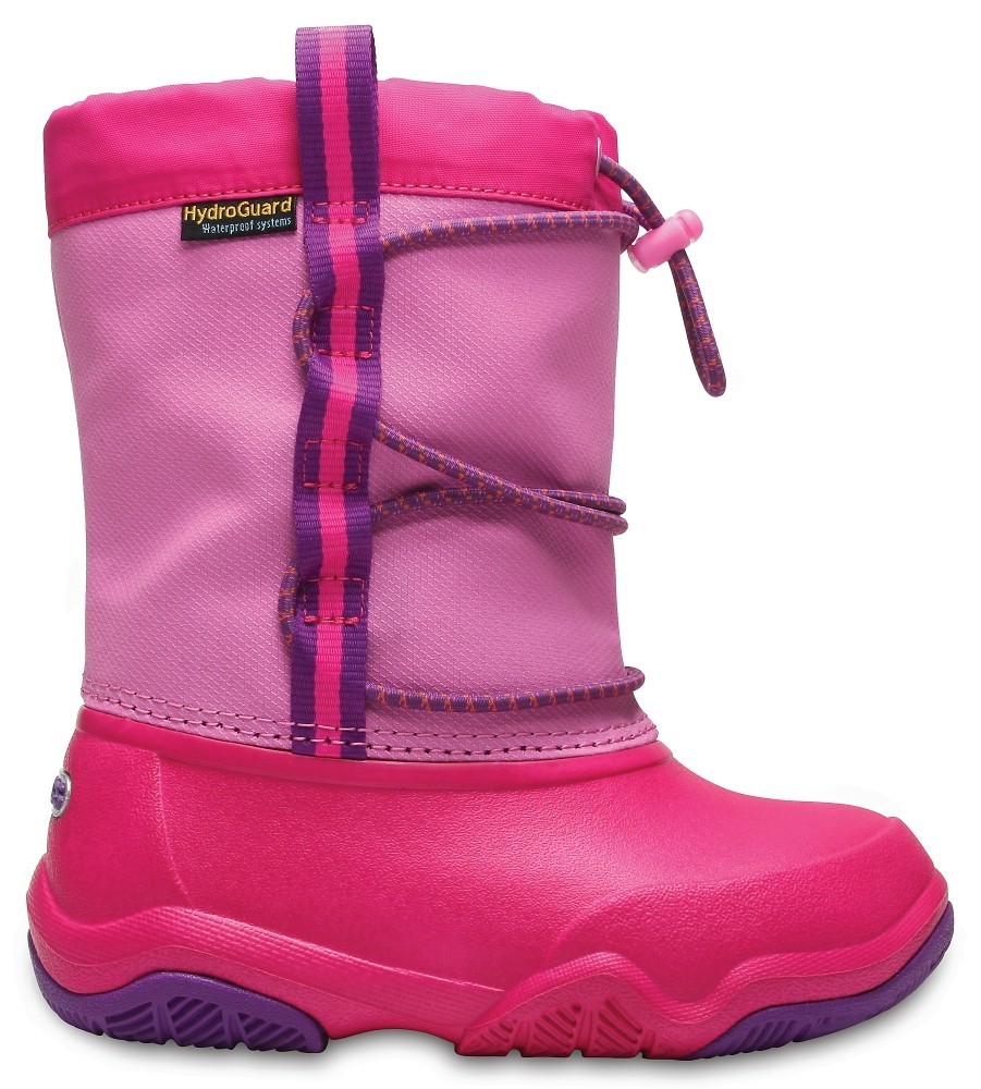 

Сапоги Crocs Kids Swiftwater Waterproof Boot K 204657-6LA-C10 27 Розовый