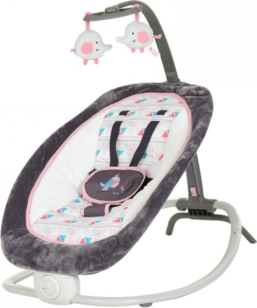 

Шезлонг-качалка Mastela Fold Up Rocker 6917 Серо-розовая