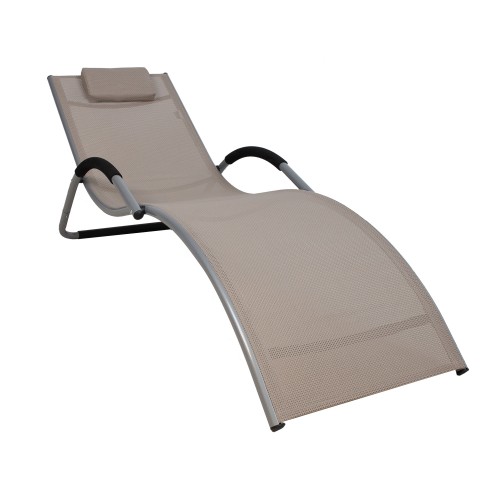 

Шезлонг Home4You BRIGO Light-grey