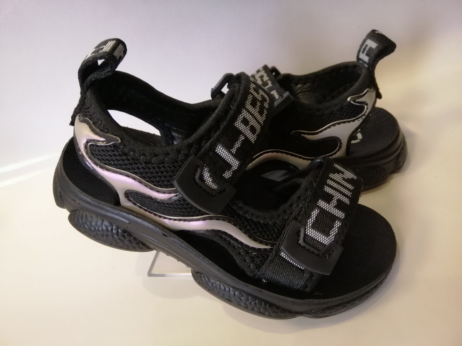 

Сандалии для мальчика Clibee 783 bl-grey черные р.26-17 см