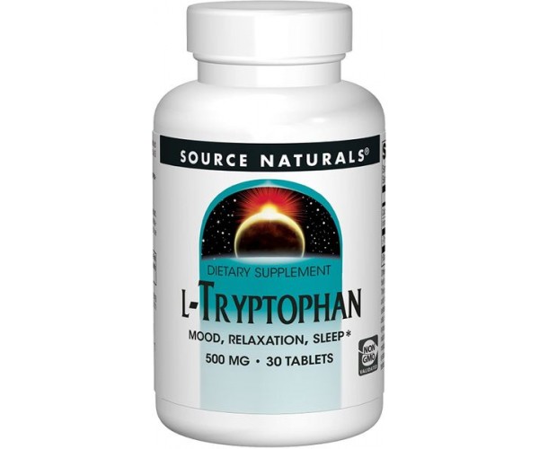 

Триптофан L-Tryptophan Source Naturals 500 мг 30 таблеток (SNS181)