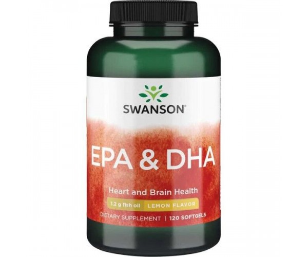 

Риб'ячий жир EPA & DHA Swanson лимон 120 капсул (SW054)