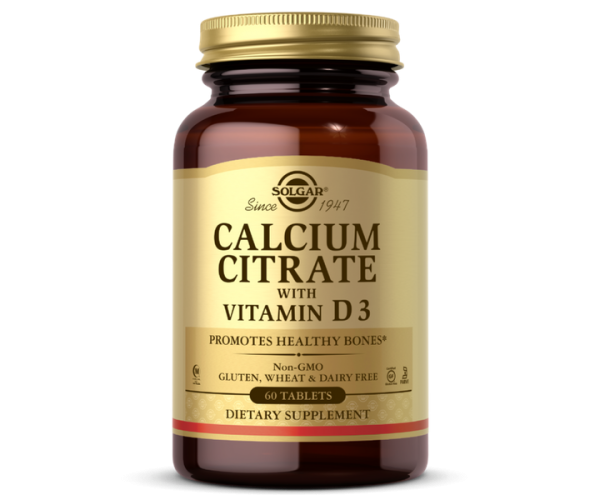 

Цитрат кальцію з вітаміном D3 Calcium Citrate Solgar 60 таблеток (SOL277)