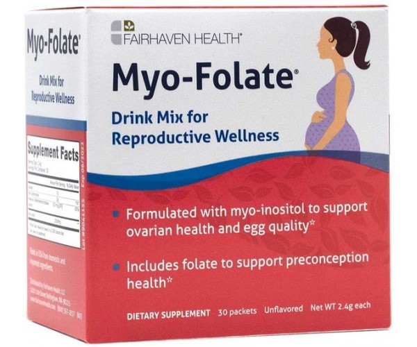 

Міо-фолат для фертильності Myo-Folate Fairhaven Health без ароматизаторів 30 пакетів 2.4 г (FH013)