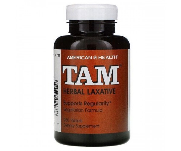 

Проносний засіб TAM Herbal Laxative American Health 250 таблеток (AH003)