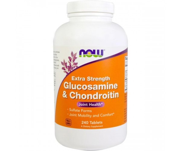 

Глюкозамін і хондроїтин Glucosamine & Chondroitin Now Foods 240 таблеток (NF244)