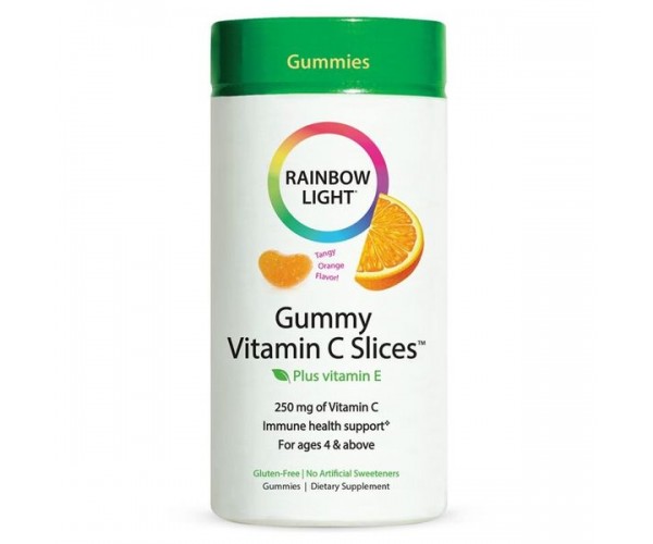 

Вітамін С Gummy Vitamin C Rainbow Light 250 мг 75 жувальних цукерок (RL055)