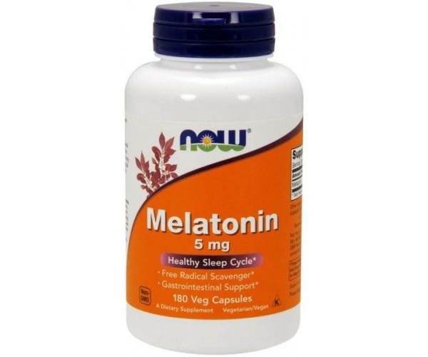 

Мелатонін Melatonin Now Foods 5 мг 180 капсул (NF496)