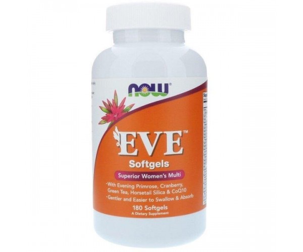 

Вітаміни для жінок EVE Superior Women's Multi Now Foods 180 капсул (NF360)