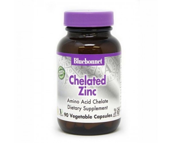 

Хелатний цинк Chelated Zinc Bluebonnet Nutrition 90 капсул (BB177)