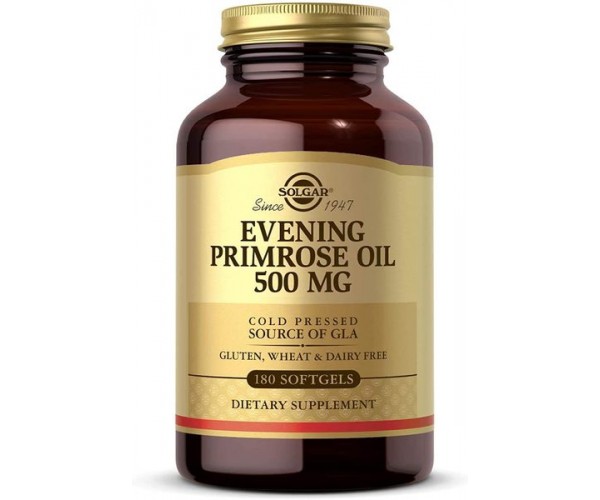 

Олія вечірньої примули Evening Primrose Oil Solgar 500 мг 180 капсул (SOL176)