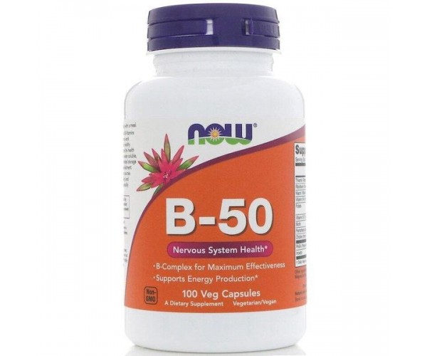 

Вітаміни групи В B-50 Now Foods 100 капсул (NF348)