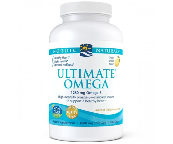 

Риб'ячий жир Ultimate Omega Nordic Naturals лимон 1280 мг 180 капсул (NN022)