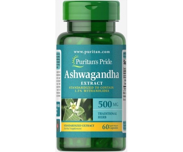 

Ашвагандха Ashwagandha Puritan's Pride 500 мг 60 капсул (PP339)